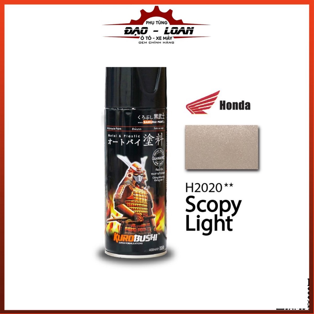 Sơn Samurai sơn xịt xe máy H2020** MÀU KEM SÁNG