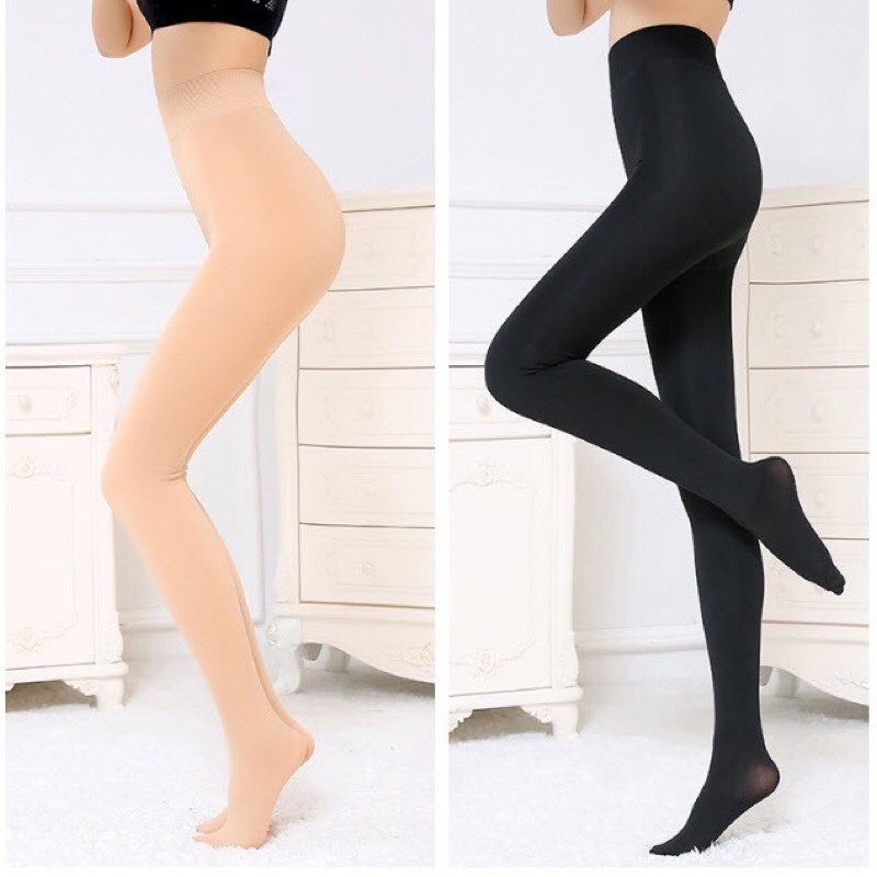 Quần Tất Nữ, Quần Giữ Nhiệt Lót Lông Dày Dặn Kín Chân Siêu Ấm Giữ