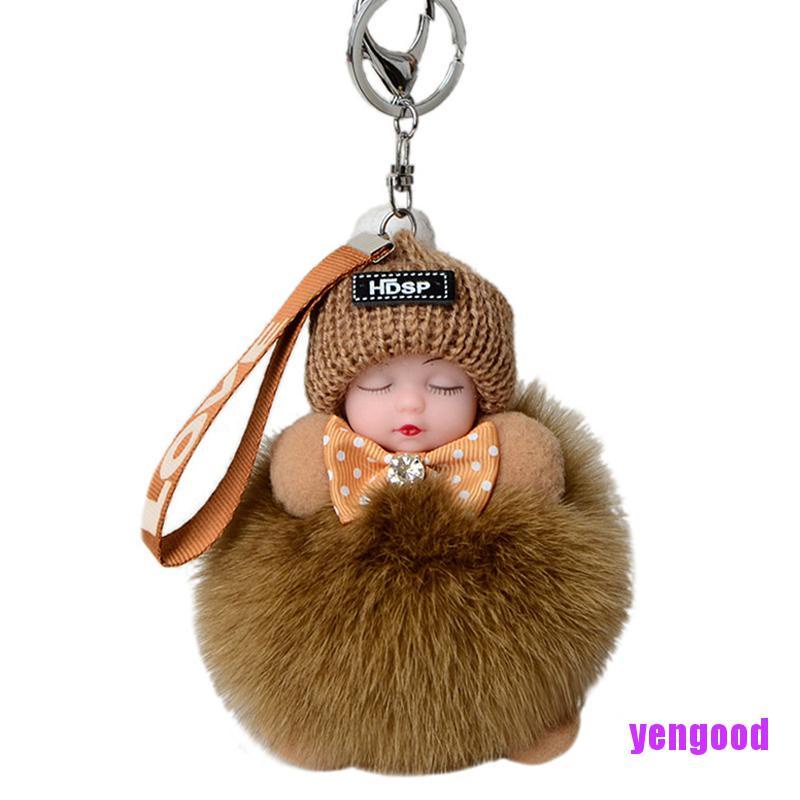 Móc Khóa Búp Bê Em Bé Đang Ngủ Dễ Thương