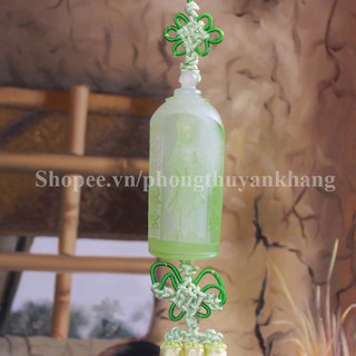 Dây treo xe ô tô Phật Quan Âm bồ tát bằng lưu ly