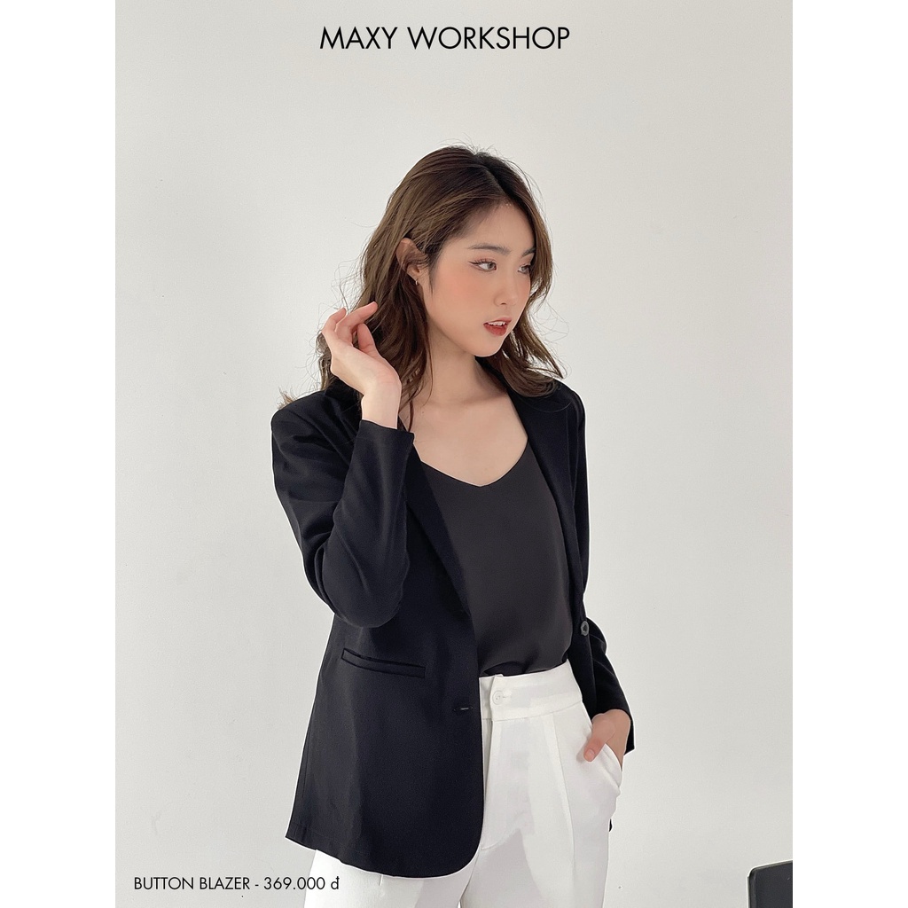 Áo khoác nữ công sở button blazer Maxy Workshop | BigBuy360 - bigbuy360.vn