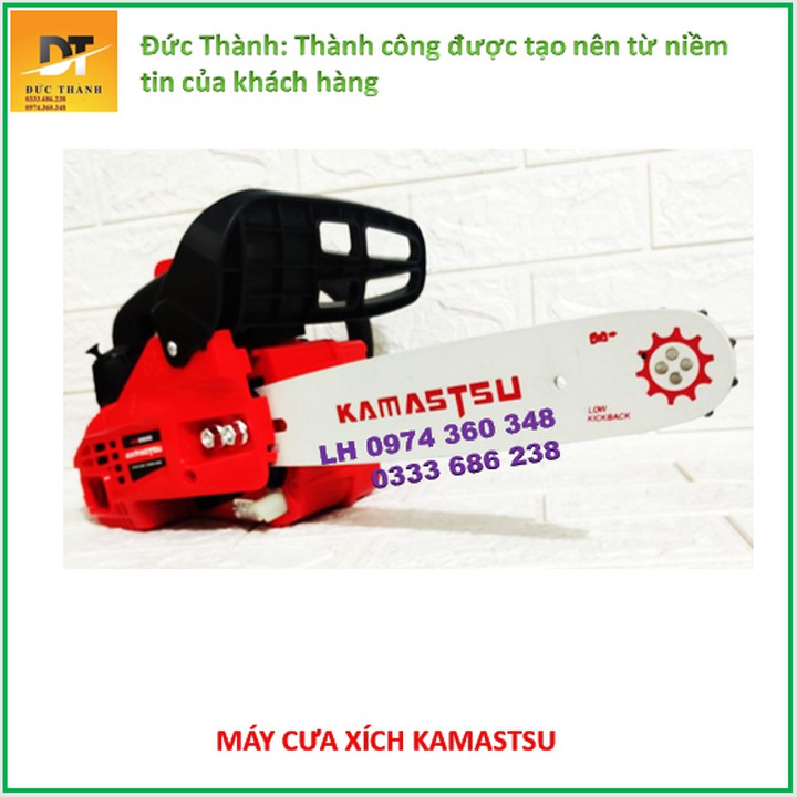 Máy cưa xích chạy xăng kamastsu km2500 nhật bản- máy cưa xăng mini