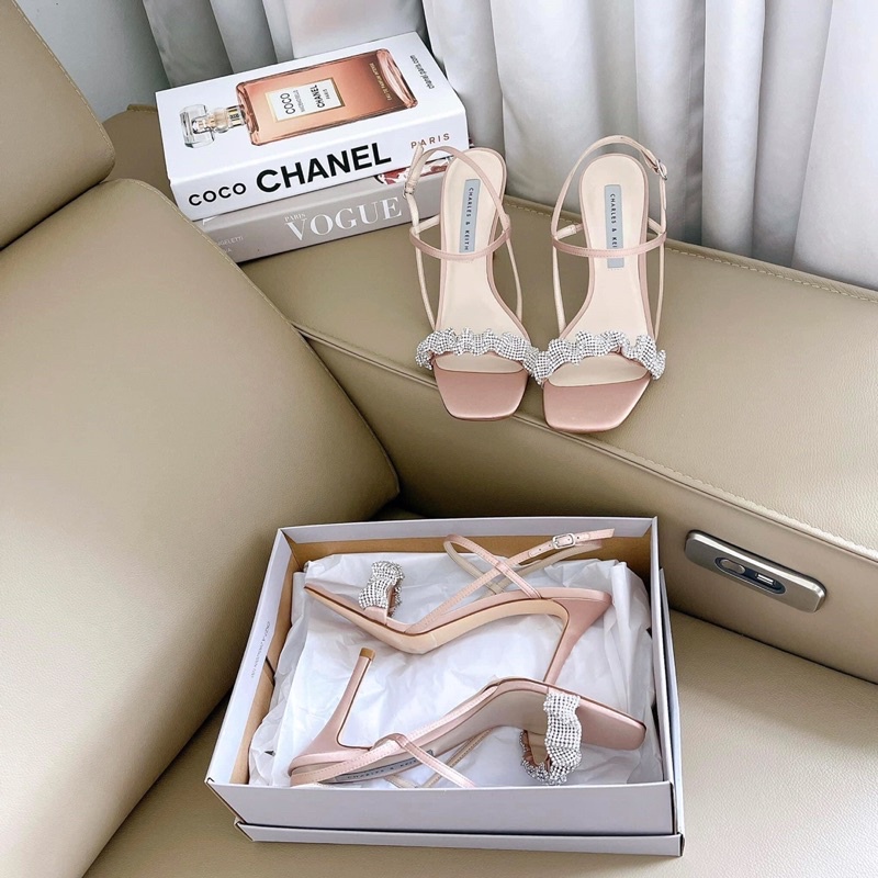 Sandal cao gót quai đá hàng cao cấp fullbox