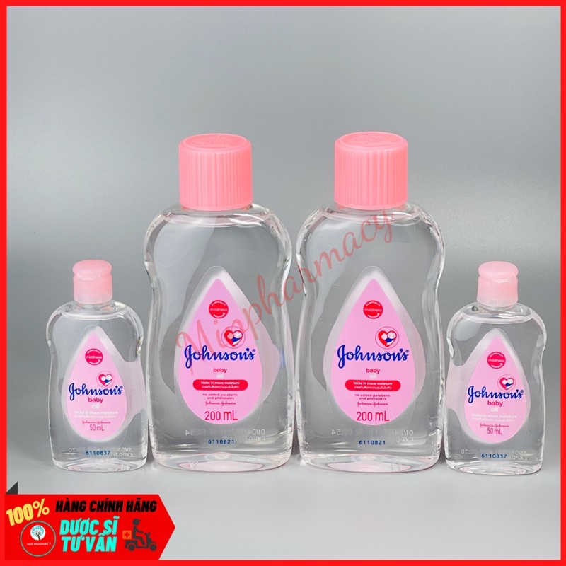 Dầu Massage Và Dưỡng Ẩm Cho Bé Johnson's Baby Oil 50ml - Minpharmacy