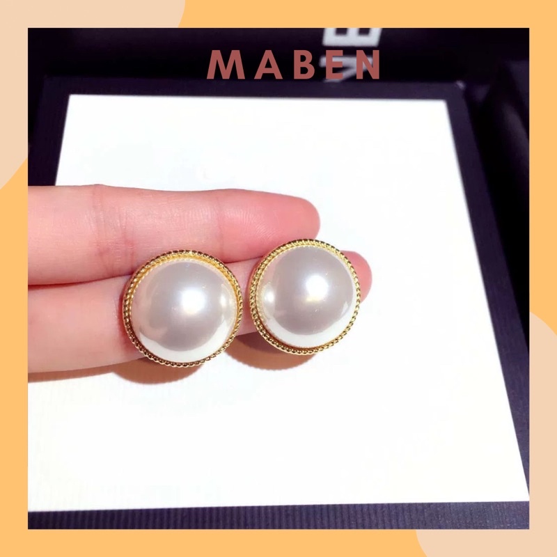 Khuyên tai đính hạt phong cách hàn quốc - Maben