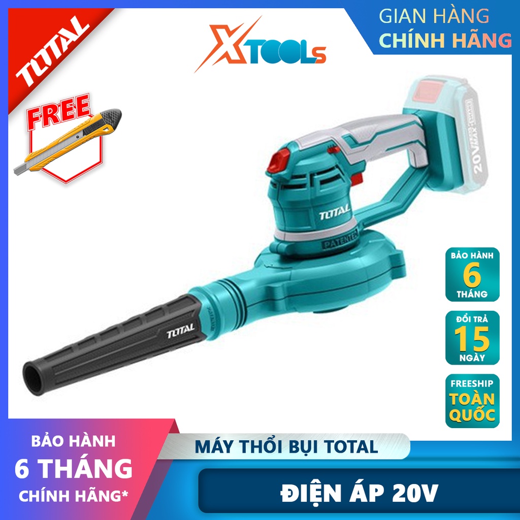 Máy thổi bụi dùng pin TOTAL TABLI2001 - không kèm pin và sạc | máy thổi lá cầm tay điện thế pin 20V / 2.0Ah gồm 3 tốc độ