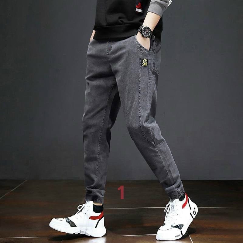 Quần jean nam bo chân thời trang Hpfashion, Quần bò nam bo chân vải jean co giãn mềm mịn, form cực chuẩn - QJNTCS61