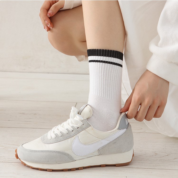 Tất nữ vỡ nữ cao cổ set 5 đôi họa tiết đơn giản phong cách trẻ trung