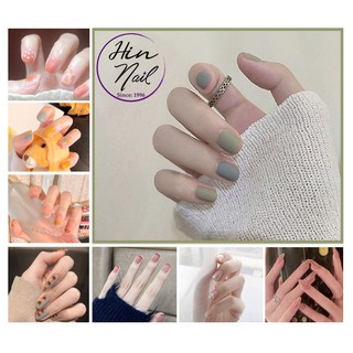 [TẶNG keo + dũa + miếng lau] Sét móng tay giả 24 móng họa tiết độc đáo