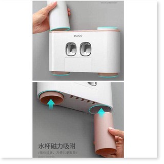 Bộ nhả kem đánh răng Ecoco cao cấp kèm 4 cốc