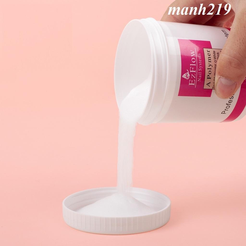 Bột nhúng, ombre móng Ezflow 120ml bột màu Trắng, Clear, Hồng mịn không vón cục - 3 màu white, pink, clear - manh219