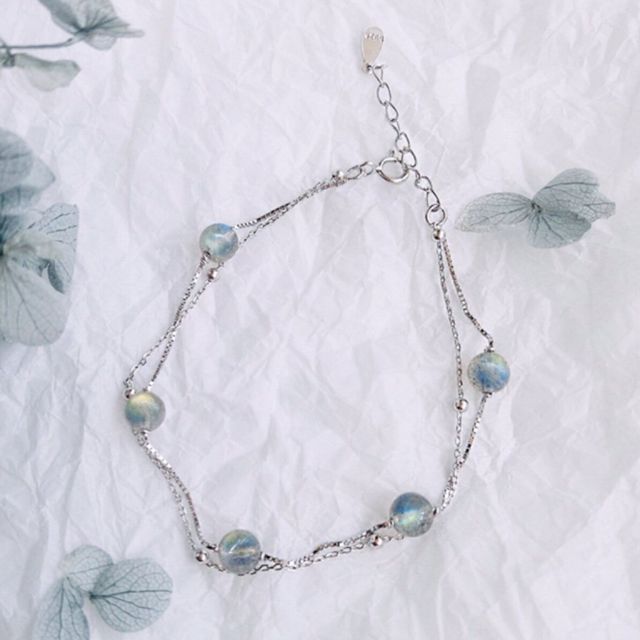 Lắc bạc mix đá phong thuỷ