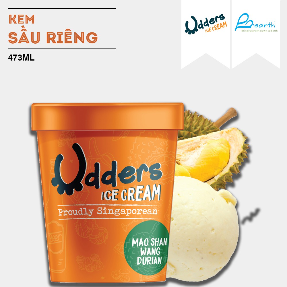 Kem sầu riêng Musang King UDDERS - MAO SHAN WANG DURIAN UDDERS (100ML/473ML)