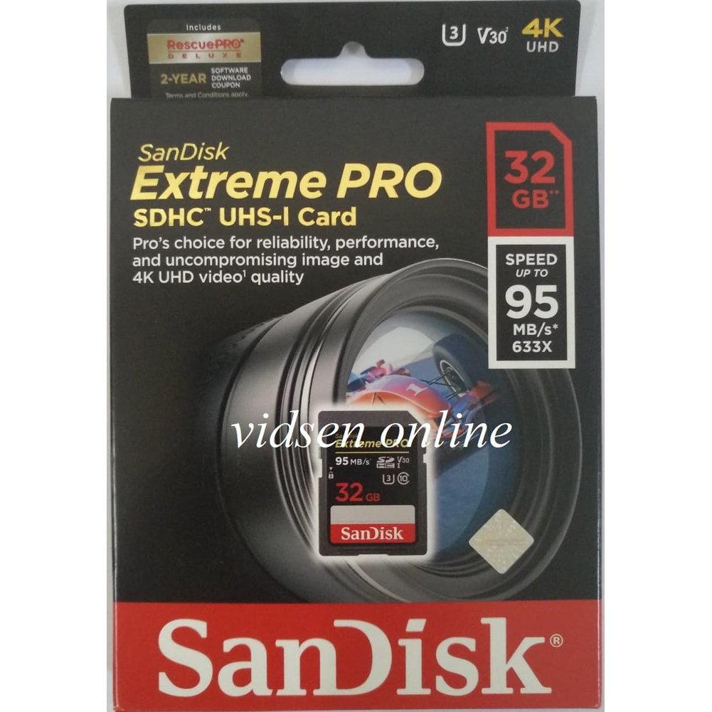 SANDISK Thẻ Nhớ Sdhc / Sd 32gb 95mbps Chất Lượng Cao | BigBuy360 - bigbuy360.vn