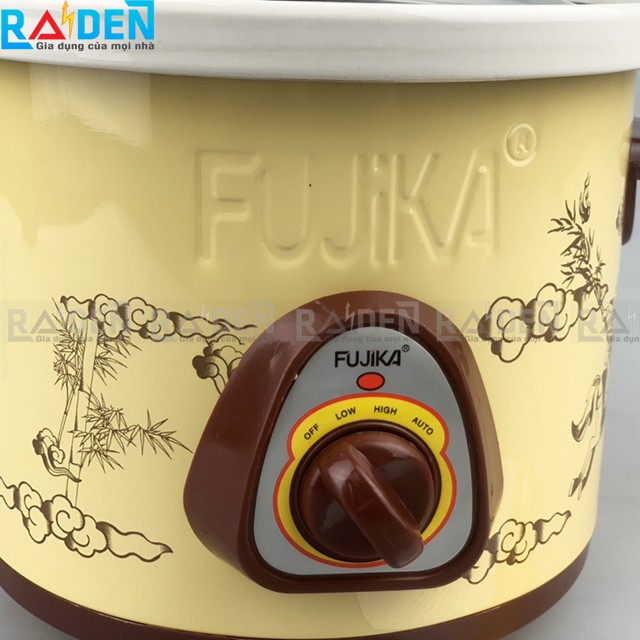 Nồi nấu chậm Fujika FJ-KC15 dùng để hầm cháo em bé, chưng yến, kho cá giữ được hương vị của thức ăn