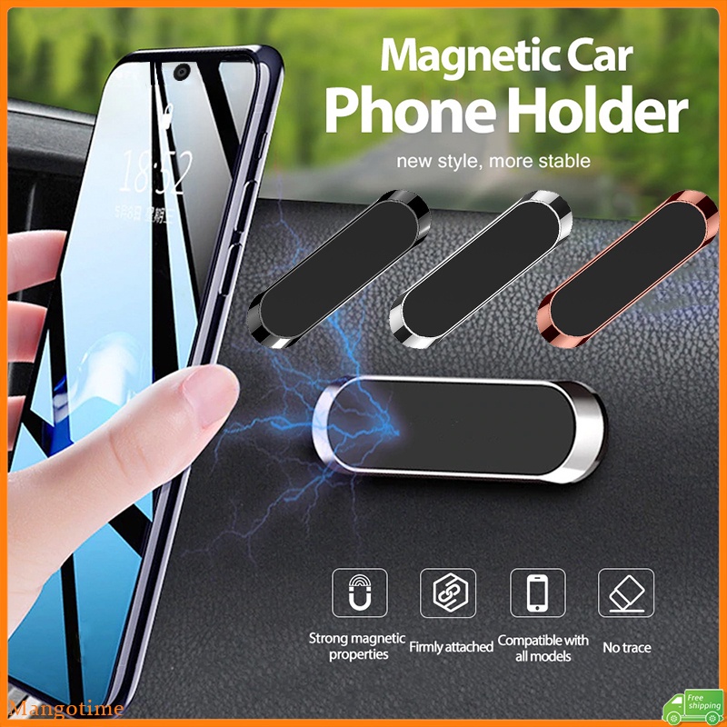 Giá Đỡ Điện Thoại Mini Bằng Kim Loại Từ Tính Gắn Trên Xe Hơi Tiện Dụng