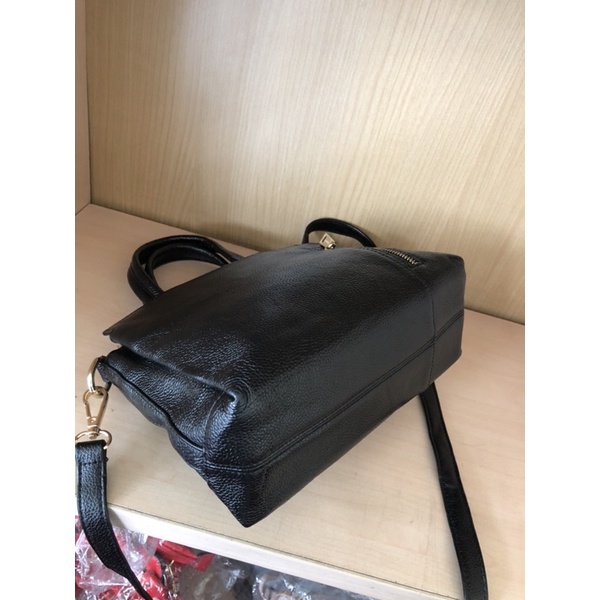 Túi công sở cầm tay đeo chéo màu đen