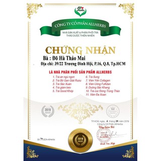 [THẢO DƯỢC TỪ TÂM] Trà ăn ngủ ngon Allherbs