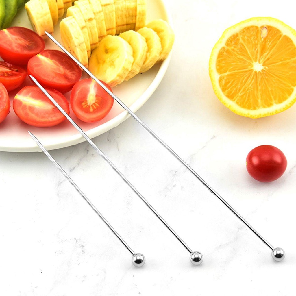 Tăm Xỉa Răng Cocktail Bằng Thép Không Gỉ Có Thể Tái Sử Dụng