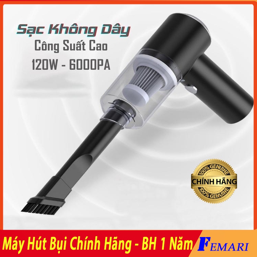 [ Loại Xịn ] Máy hút bụi mini cầm tay - Máy hút bụi gia đình không dây cấm sạc pin USB Siêu khỏe Bảo Hanh 1 Đổi 1 FEMARI