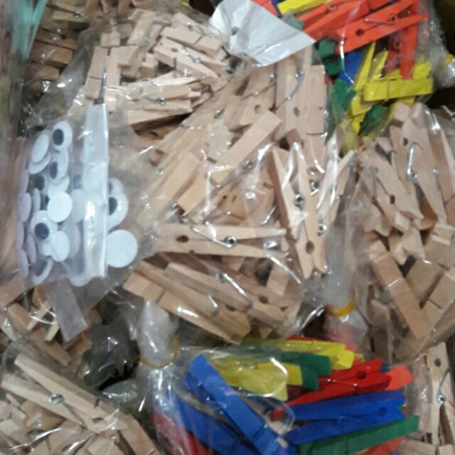 kẹp gỗ mầu va không màu