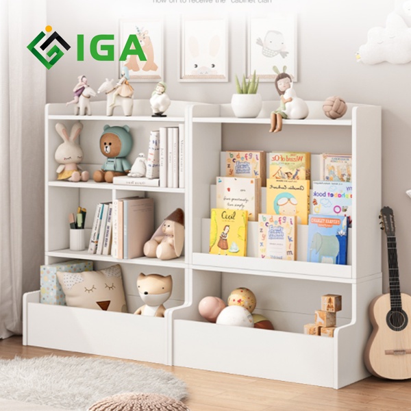 Tủ sách cho bé, kệ sách Chil Shelf màu trắng  - GP158