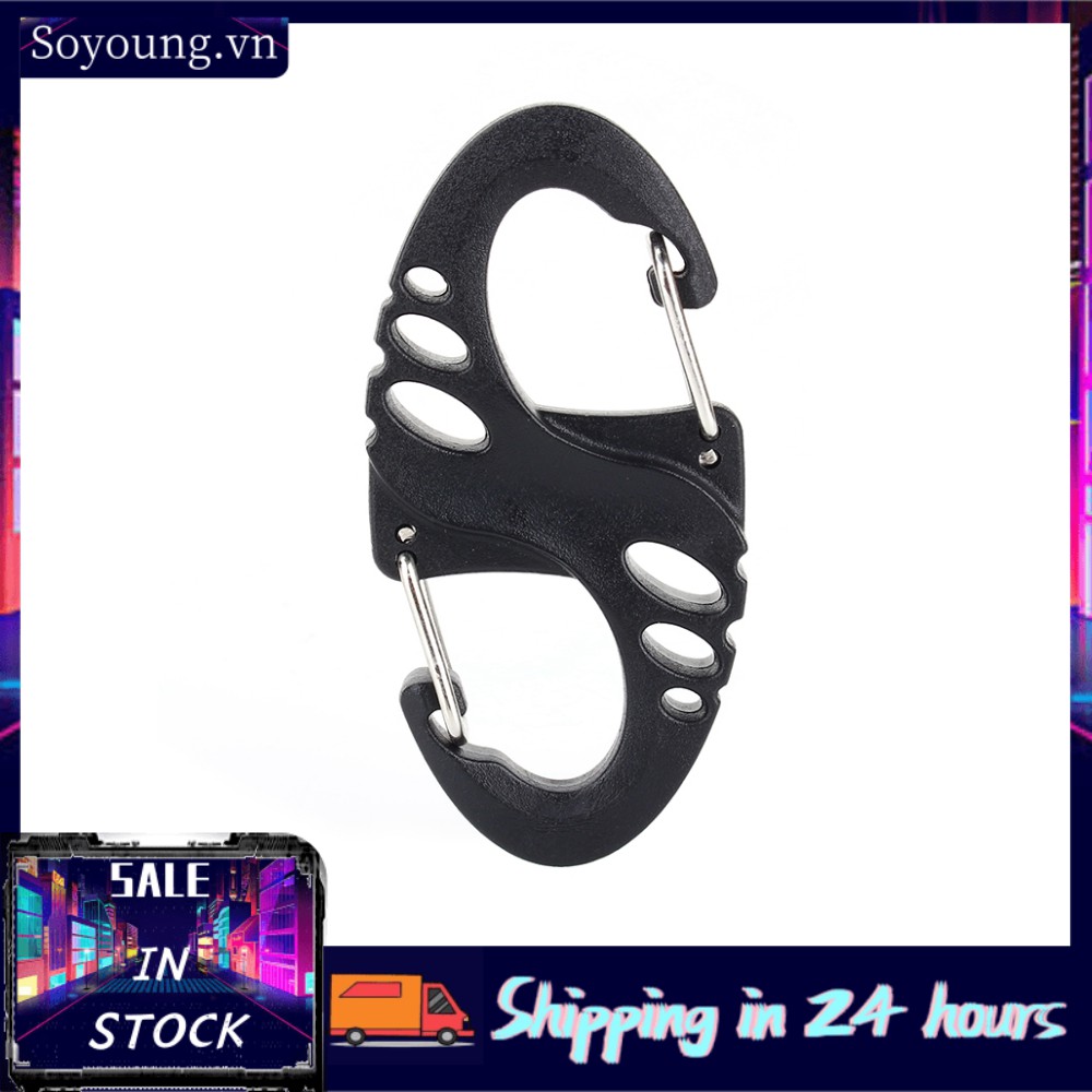 Móc Khóa Chữ S Mini Đen