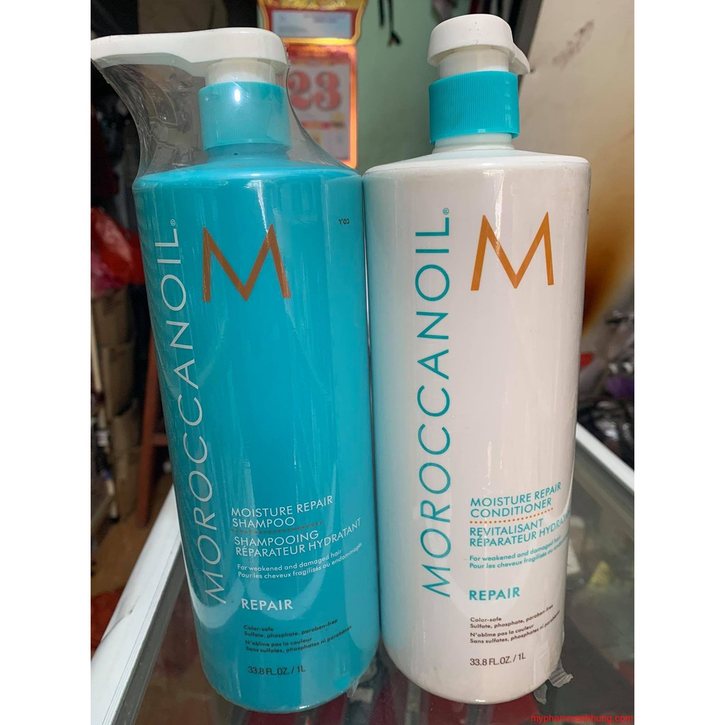 MOROCCANOIL ] DẦU GỘI XẢ PHỤC HỒI ĐỘ ẨM MOROCCANOIL REPAIR 1000ML CHÍNH HÃNG