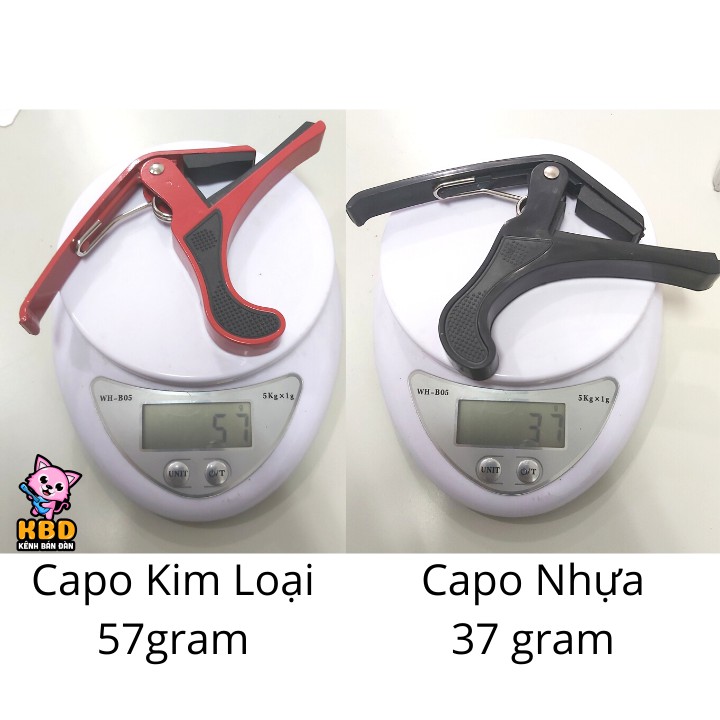 Capo guitar acoustic SẮT KBD 5A8 TẶNG KÈM pick gảy (nhiều màu)