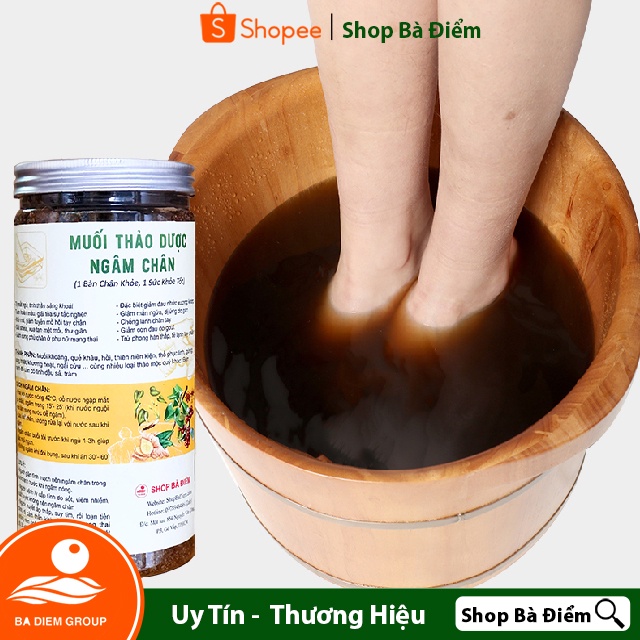 Muối Ngâm Chân Thảo Dược (900gr) | Cho Mẹ Bầu và Sau Sinh | Ngủ Ngon, Giảm Phù Nề, Đau Nhức, Hết Tê Lạnh - Shop Bà Điểm