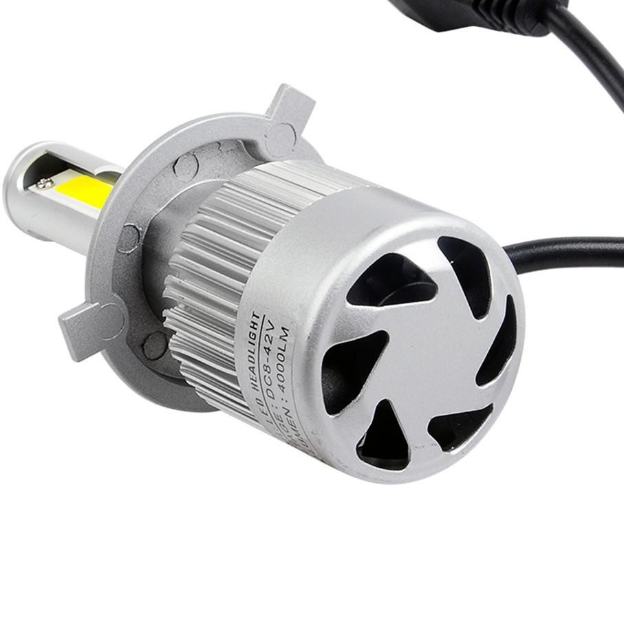 2 Đèn Pha Led Cob C6 H4 36w - 3800lm Hi Lo Cho Xe Hơi