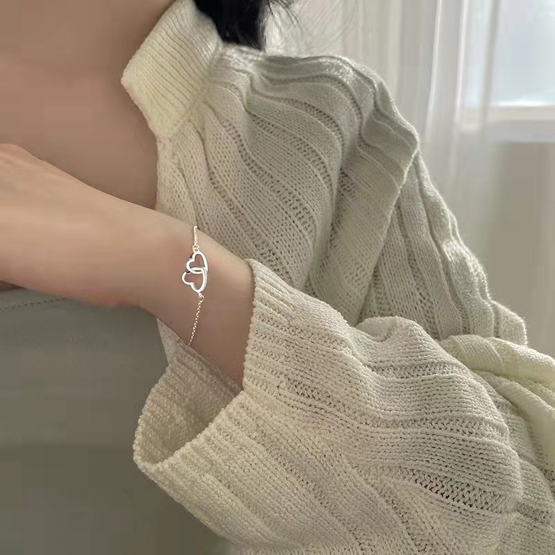 Vòng Tay Mặt Trái Tim Dễ Thương Cho Nữ