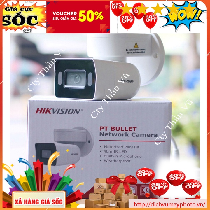 Camera IP Hik Quay Quét – 2mp – CÓ MIC mã DS-2CD1P23G0-I chất lượng uy tín MVP Thăng Long