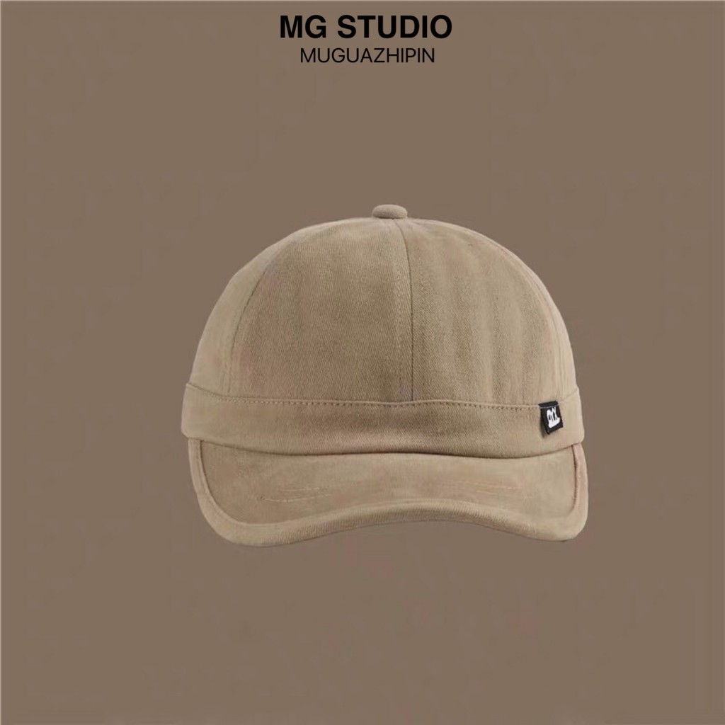 Mũ lưỡi trai MG STUDIO vành ngắn làm bằng chất liệu cotton thời trang