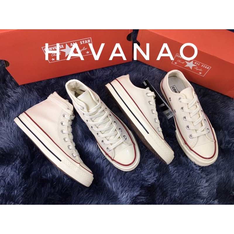 Giày converse 1970 trắng ❤️FREE SHIP❤️ giày cv trắng cao cổ ,convers thấp cổ hàng 11 full bõ