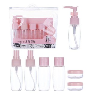 Bộ chiết mỹ phẩm 6, 7, 8 món chất liệu nhựa cao cấp, bảo toàn công dụng cho sản phẩm và an toàn cho người dùng. MDL550