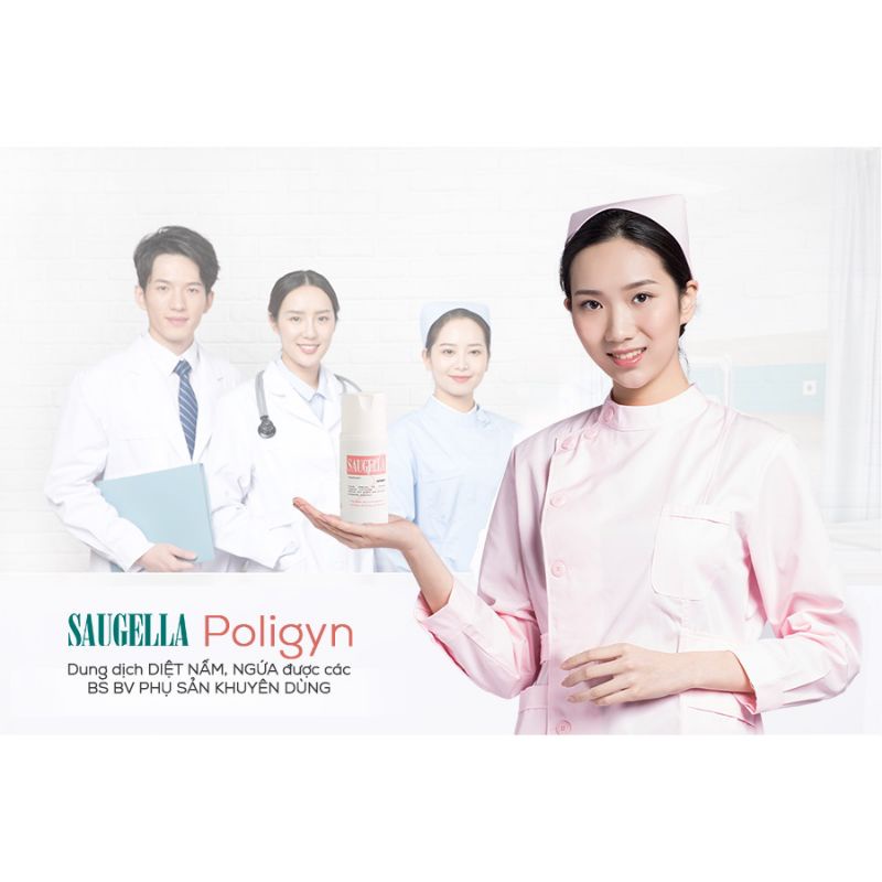 Dung dịch vệ sinh phụ nữ Saugella poligyn PH 7 italy 100ml