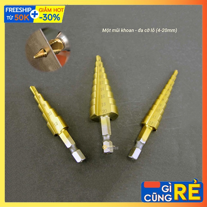 Mũi khoan tháp, bước  4-32mm khoan sắt nhôm tôn