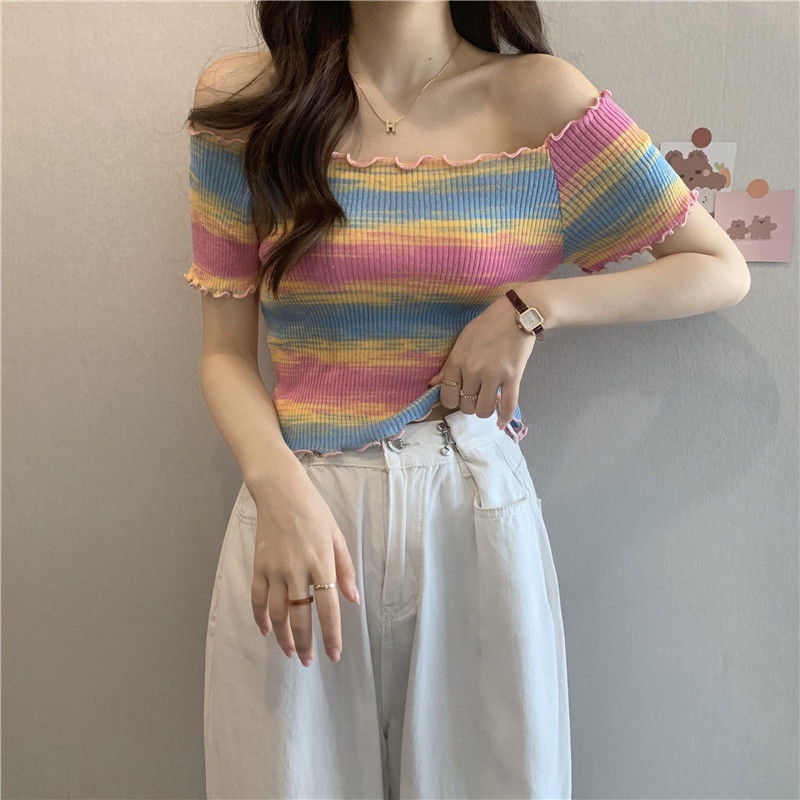 Áo len dệt kim mùa hè dáng croptop phong cách Hàn quốc cực xinh AL11 | BigBuy360 - bigbuy360.vn