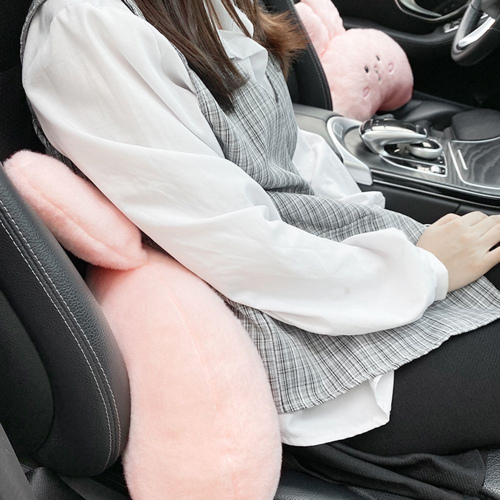 Gối tựa đầu cổ gắn ghế ngồi xe hơi hình chú thỏ đáng yêu