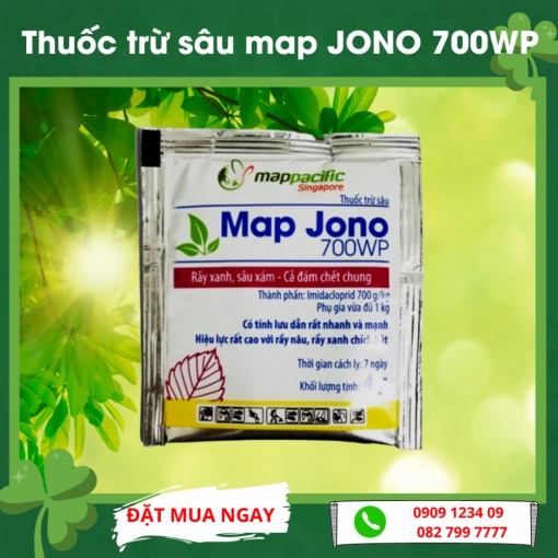 MAP JONO 700WP CHUYÊN BỌ TRĨ, RỆP SÁP, CÔN TRÙNG HÚT CHÍCH CHO CÂY TRỒNG GÓI 4GRAM (Green City)