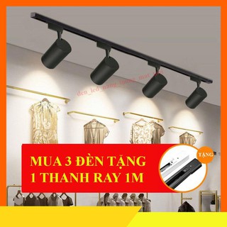 Đèn rọi ⚜️freeship⚜️ đèn rọi ray cob 12w siêu sáng lux