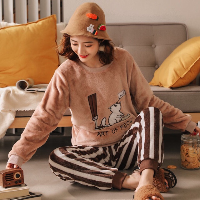 Bộ mặc nhà siêu dễ thương( oder 3-5hom quảng Châu) Mã 486