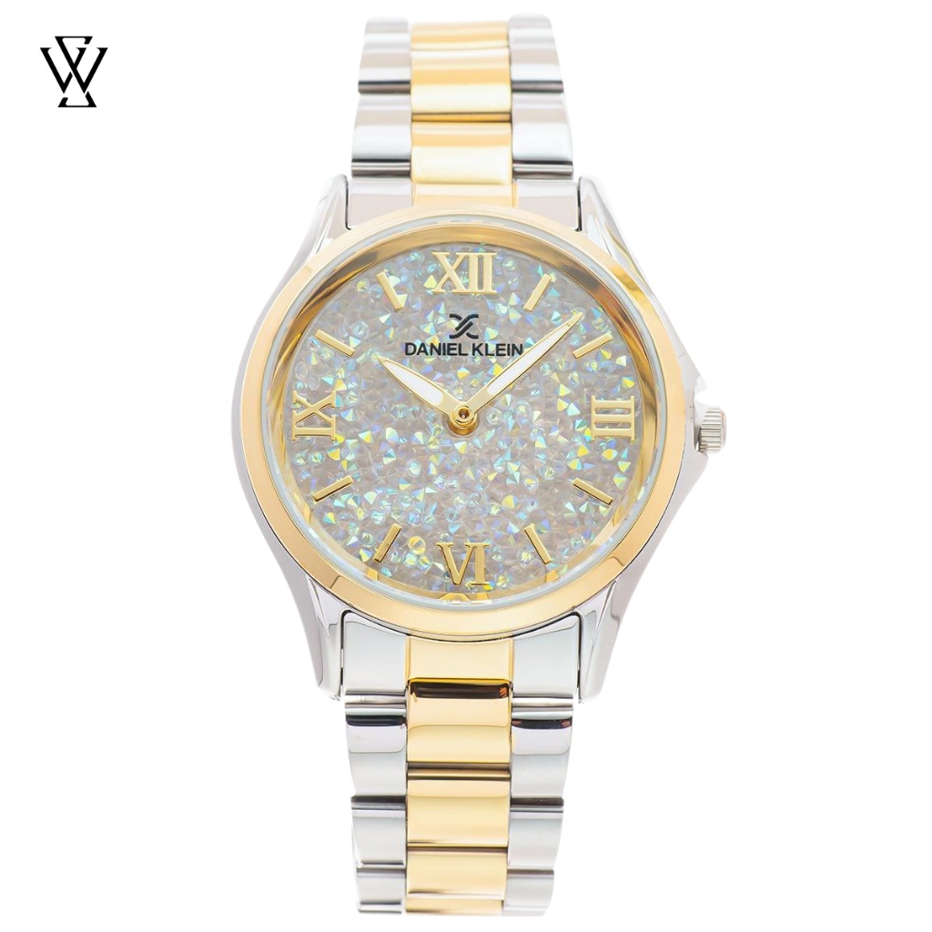 Đồng Hồ Quartz Nữ Daniel Klein Premium Ladies WATCHSTORE DK.1.12528.3 Mặt Kính Khoáng 34mm, Dây Kim Loại, Vỏ Thép