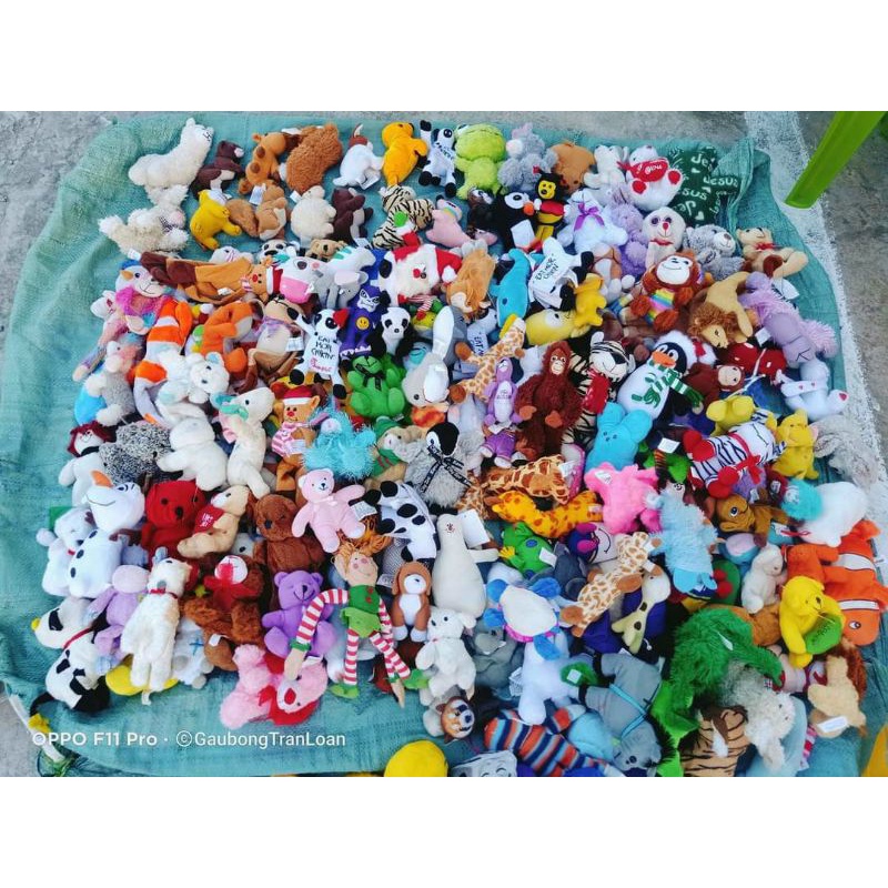 Gấu bông mini 5_7cm hàng nhỏ, lỗi nhẹ thanh lý, đồ chơi thú cưng