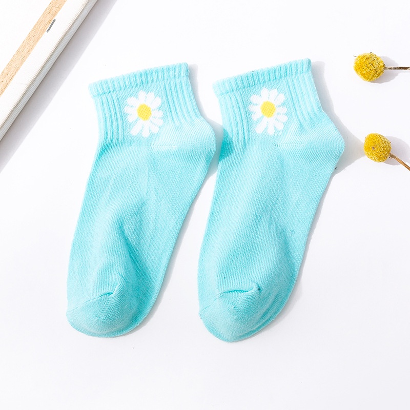 Happy-store ❤️ Vớ Cotton Cổ Thấp mỏng thoáng khí phong cách Hàn Quốc thời trang cho nữ