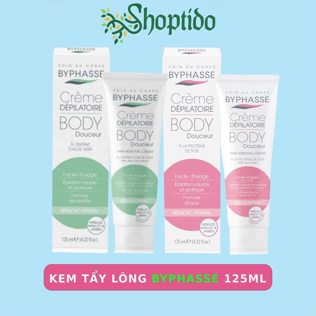 Kem tẩy lông Byphasse hair removal cream 125ml NPP shoptido