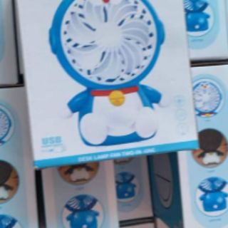 Quạt cầm tay Doremon có đèn xinh xắn