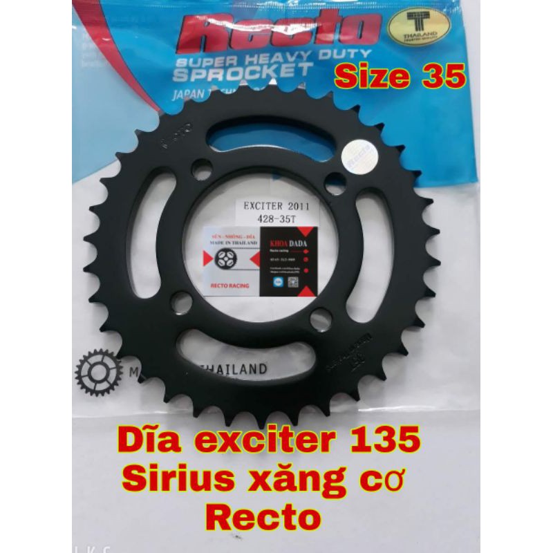 Dĩa exciter 135/ sirius Xăng cơ/ Jupiter V Recto, size 35