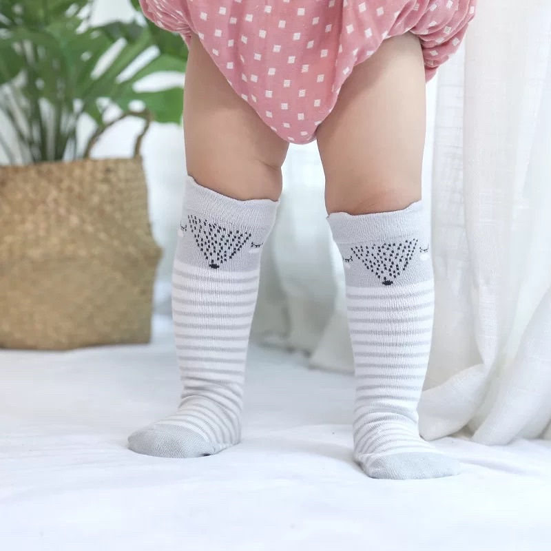 Tất đùi, tất dài, vớ dài cho bé dưới 4 tuổi siêu yêu, cotton mềm mại, giữ ấm